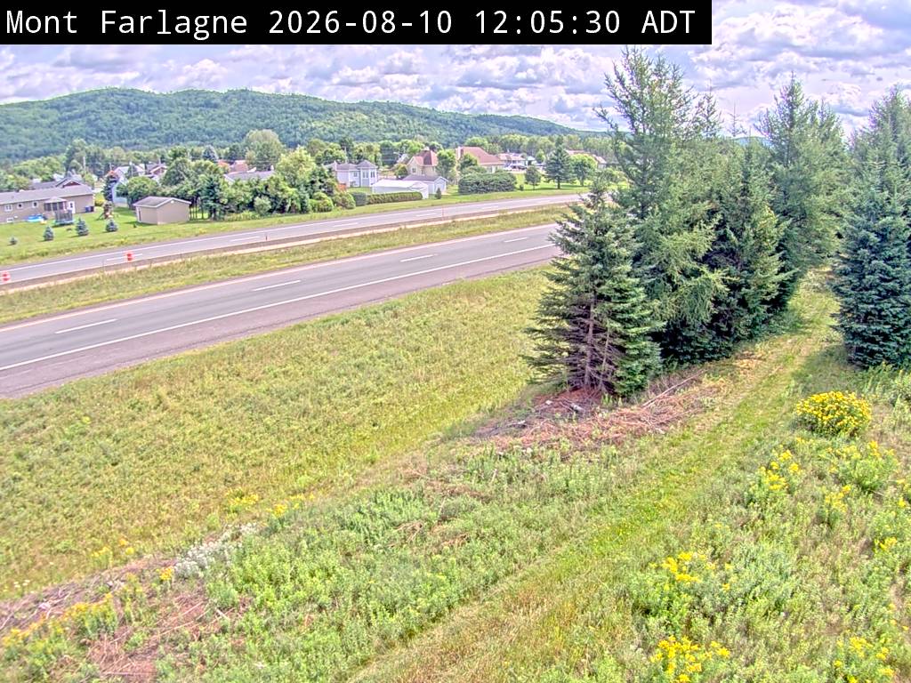 Web Cam image of Mont Farlagne (NB Highway 2)