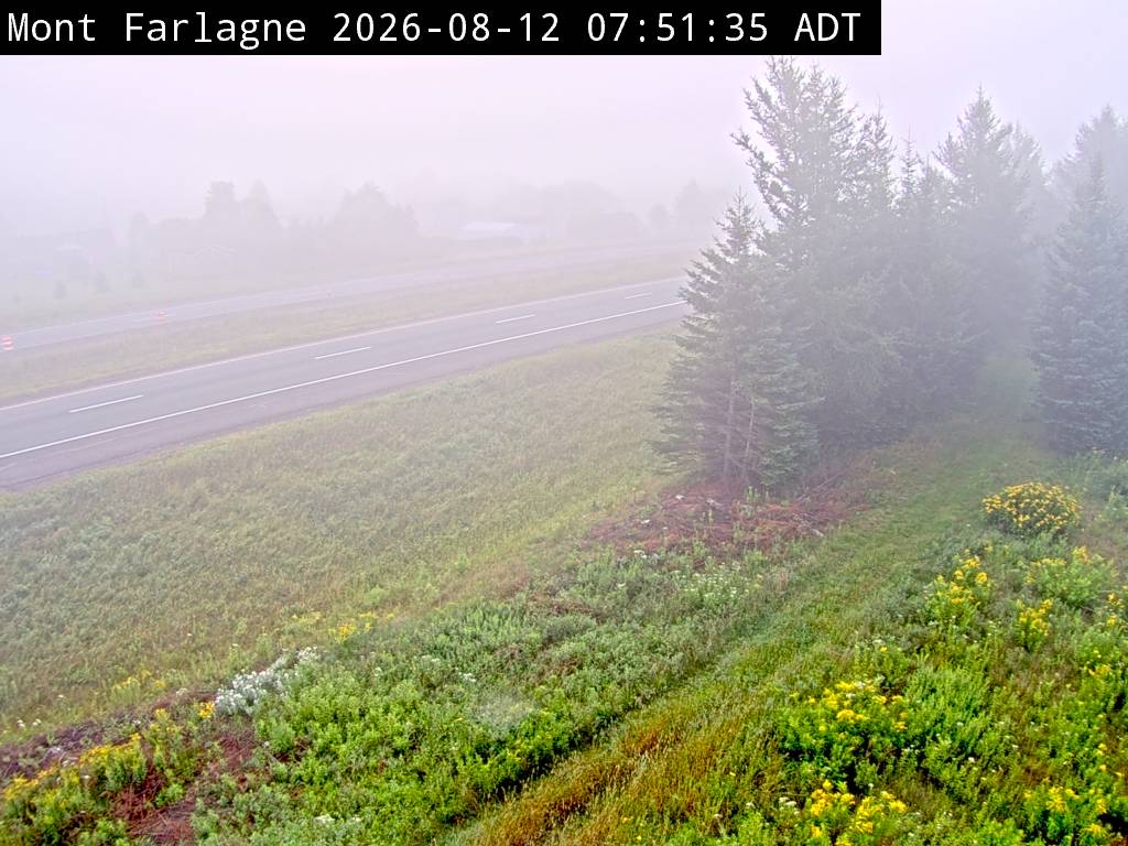 Web Cam image of Mont Farlagne (NB Highway 2)
