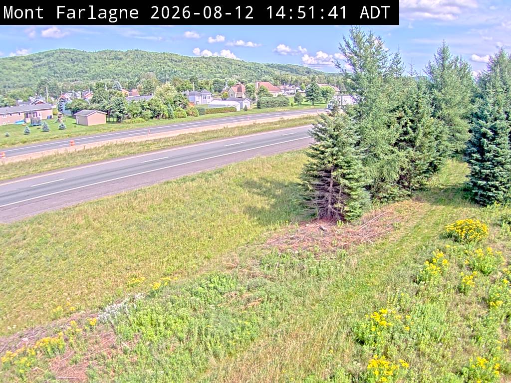 Web Cam image of Mont Farlagne (NB Highway 2)