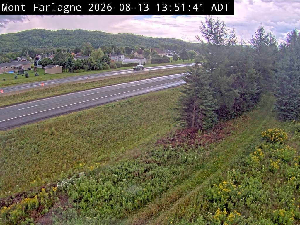 Web Cam image of Mont Farlagne (NB Highway 2)