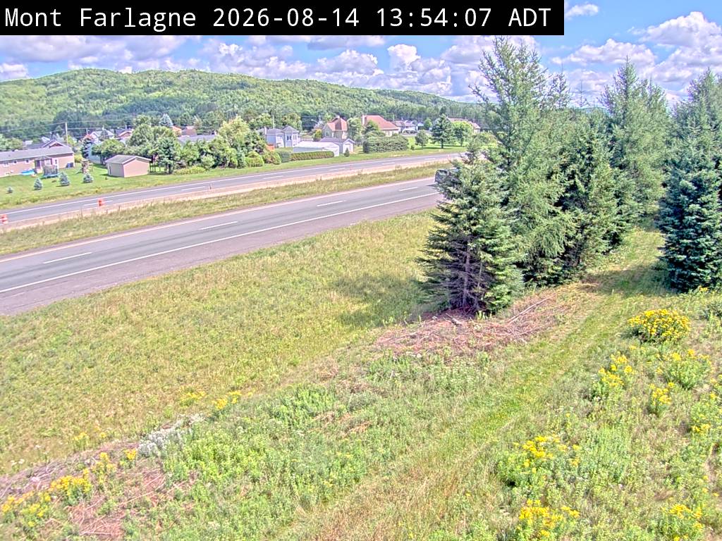 Web Cam image of Mont Farlagne (NB Highway 2)