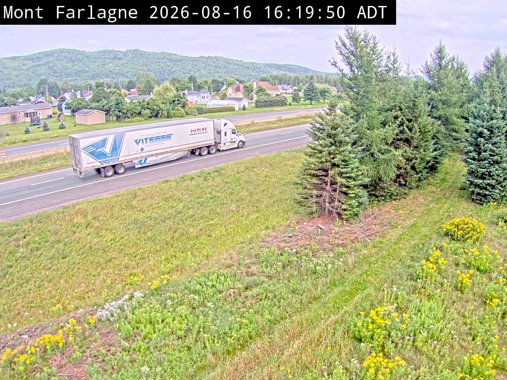 Web Cam image of Mont Farlagne (NB Highway 2)
