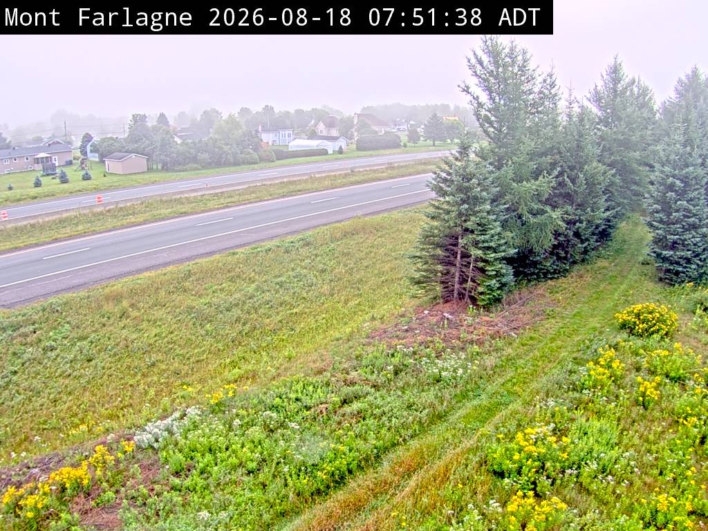 Web Cam image of Mont Farlagne (NB Highway 2)