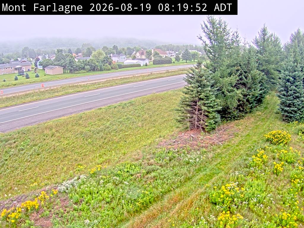 Web Cam image of Mont Farlagne (NB Highway 2)