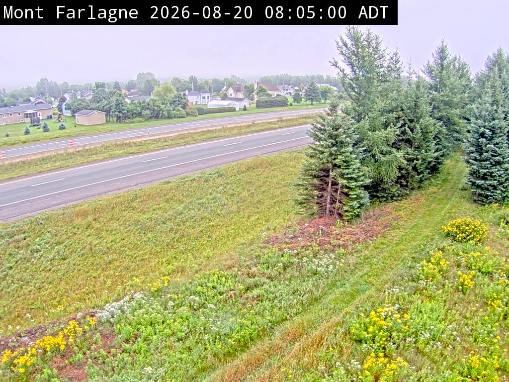Web Cam image of Mont Farlagne (NB Highway 2)