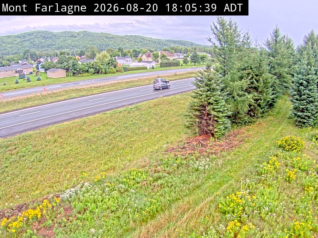 Web Cam image of Mont Farlagne (NB Highway 2)