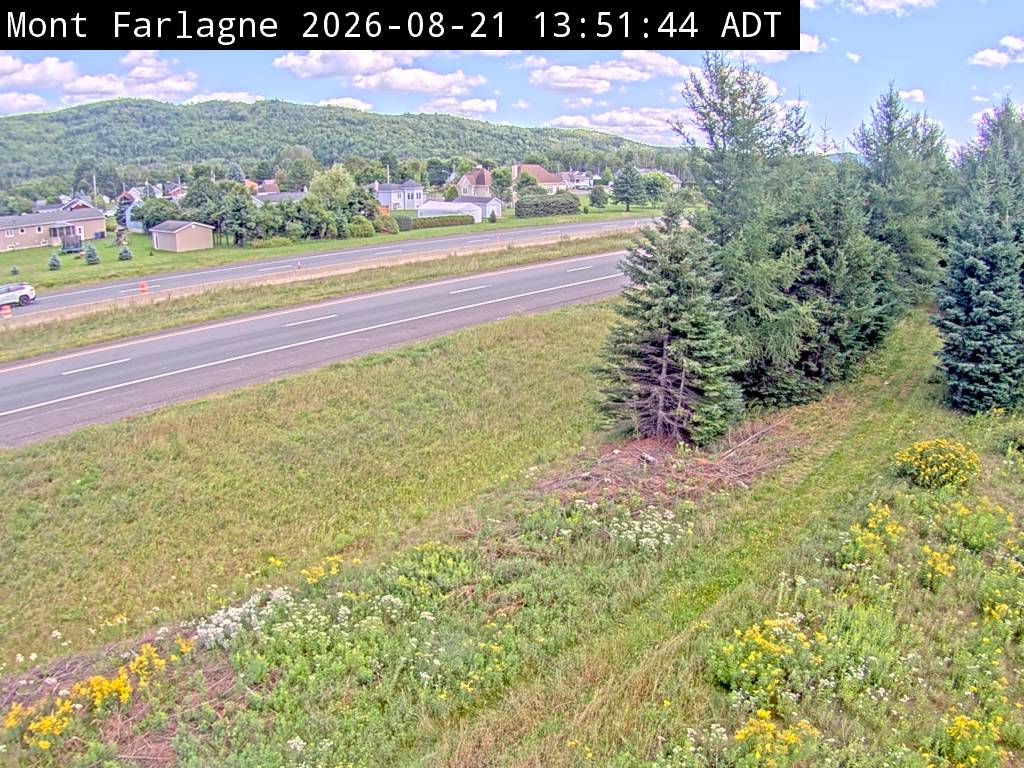Web Cam image of Mont Farlagne (NB Highway 2)