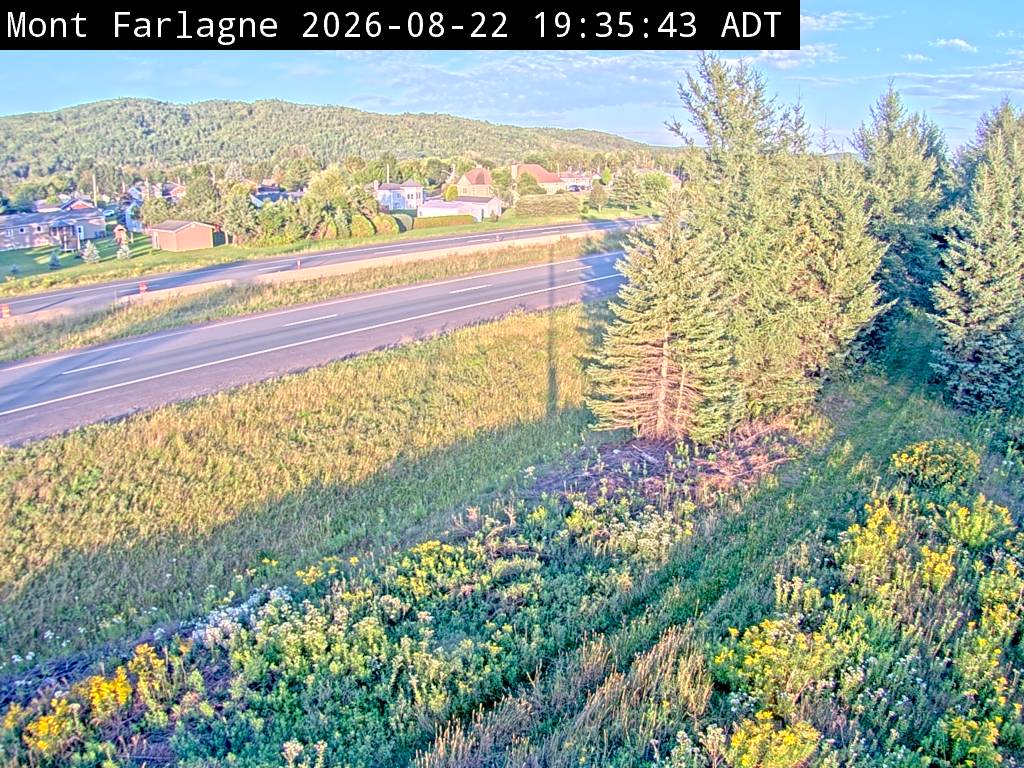 Web Cam image of Mont Farlagne (NB Highway 2)