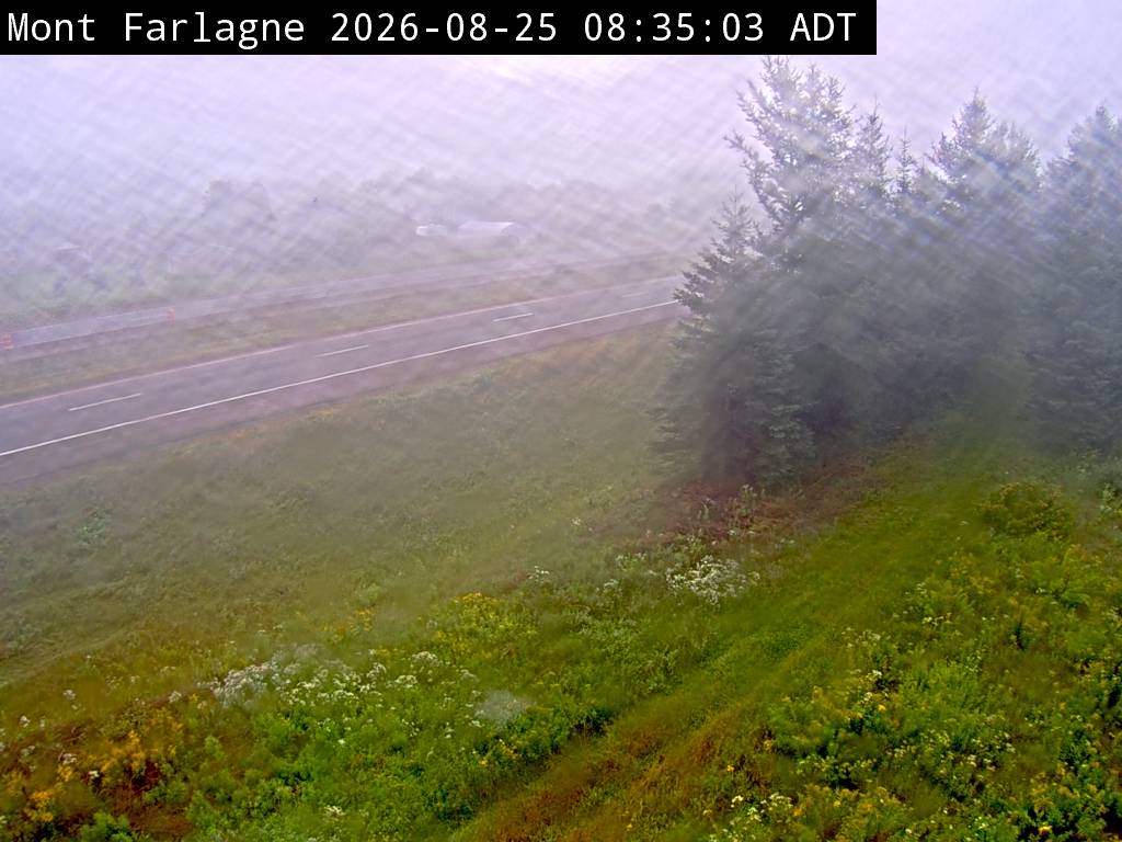 Web Cam image of Mont Farlagne (NB Highway 2)