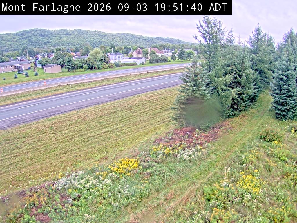 Web Cam image of Mont Farlagne (NB Highway 2)