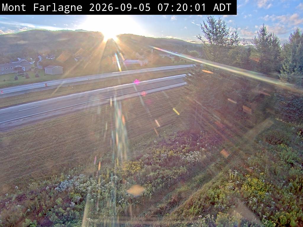 Web Cam image of Mont Farlagne (NB Highway 2)