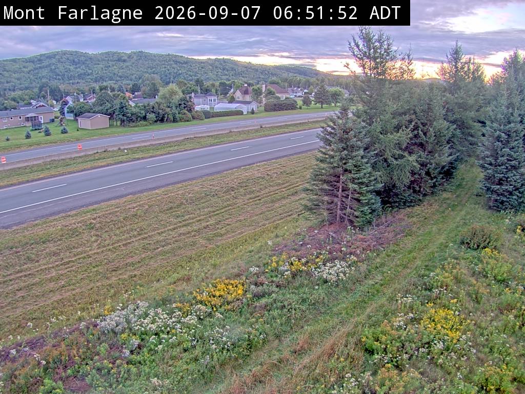 Web Cam image of Mont Farlagne (NB Highway 2)