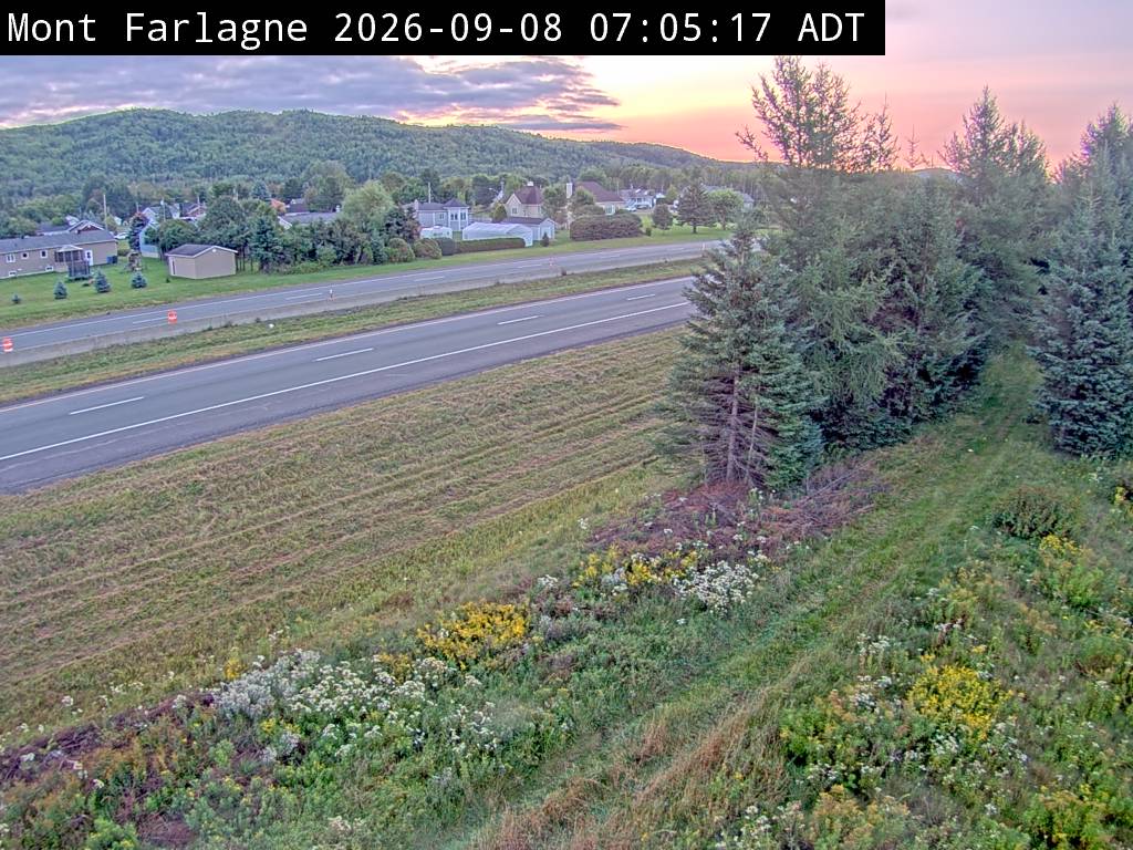 Web Cam image of Mont Farlagne (NB Highway 2)