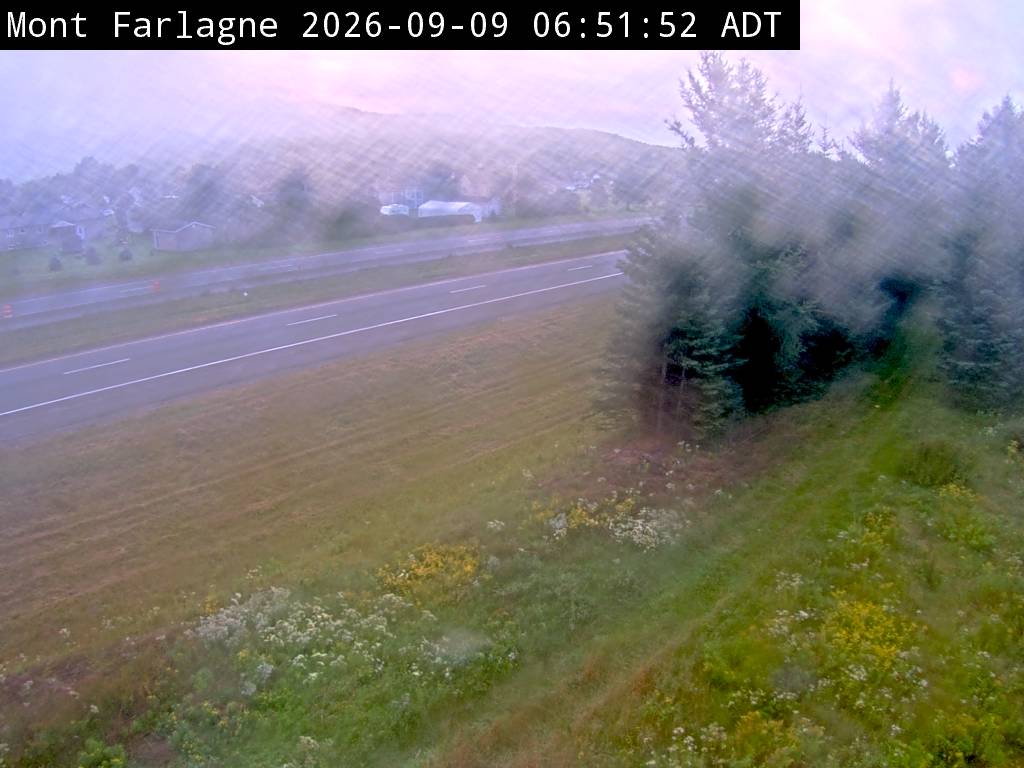 Web Cam image of Mont Farlagne (NB Highway 2)
