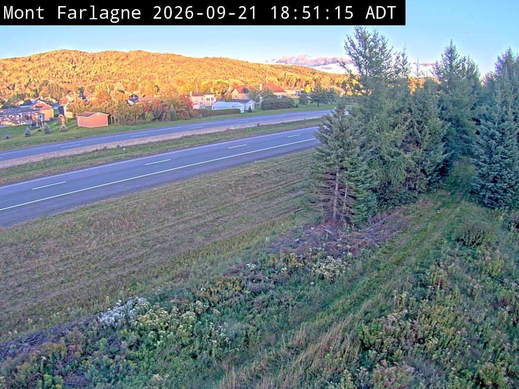 Web Cam image of Mont Farlagne (NB Highway 2)
