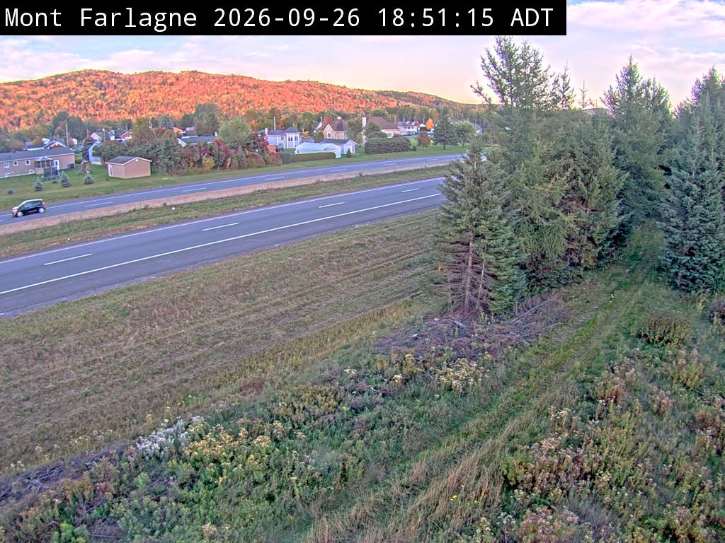 Web Cam image of Mont Farlagne (NB Highway 2)