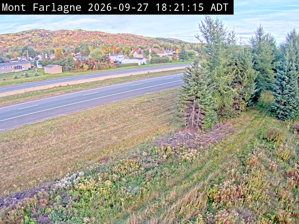 Web Cam image of Mont Farlagne (NB Highway 2)