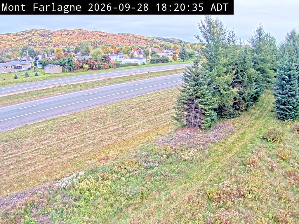Web Cam image of Mont Farlagne (NB Highway 2)