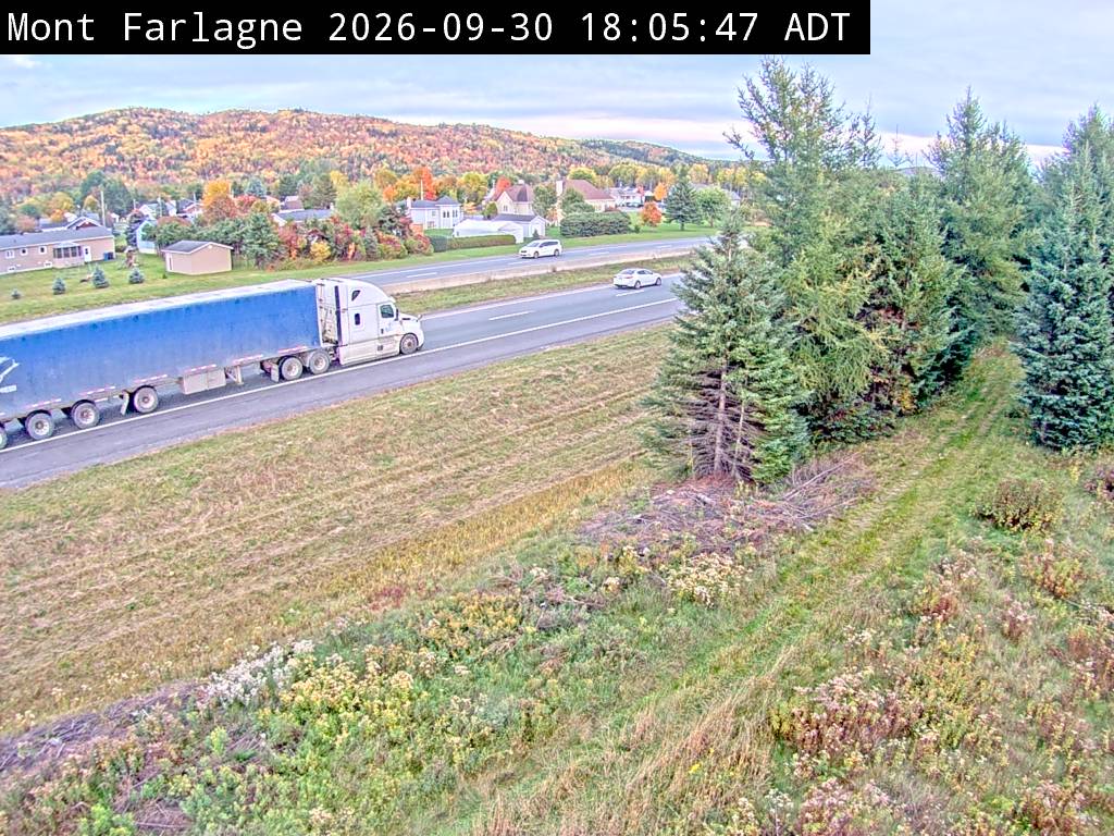 Web Cam image of Mont Farlagne (NB Highway 2)