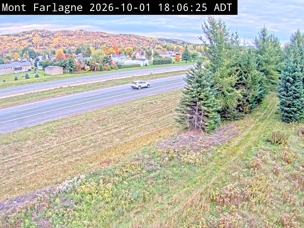 Web Cam image of Mont Farlagne (NB Highway 2)