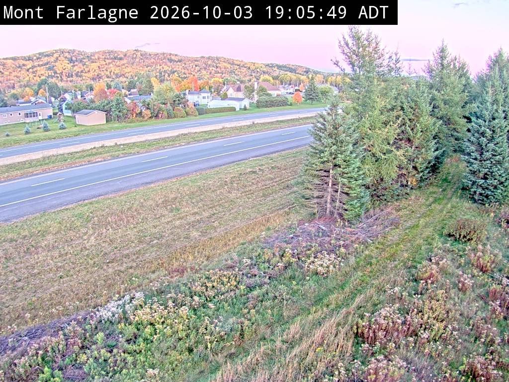 Web Cam image of Mont Farlagne (NB Highway 2)