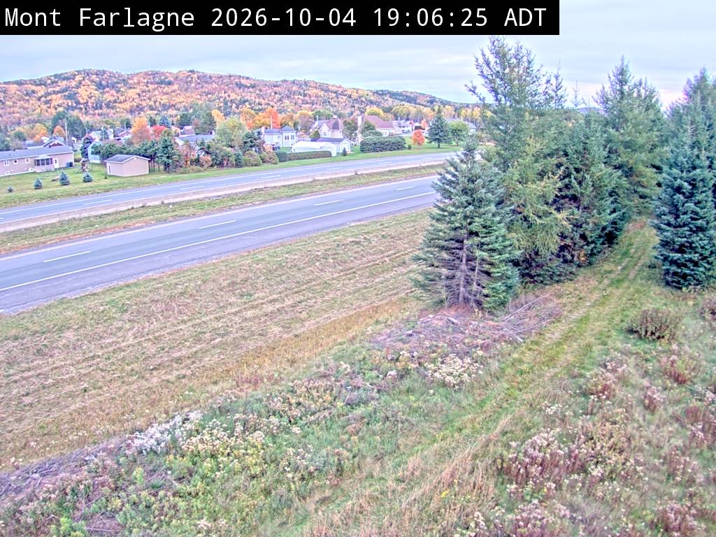 Web Cam image of Mont Farlagne (NB Highway 2)