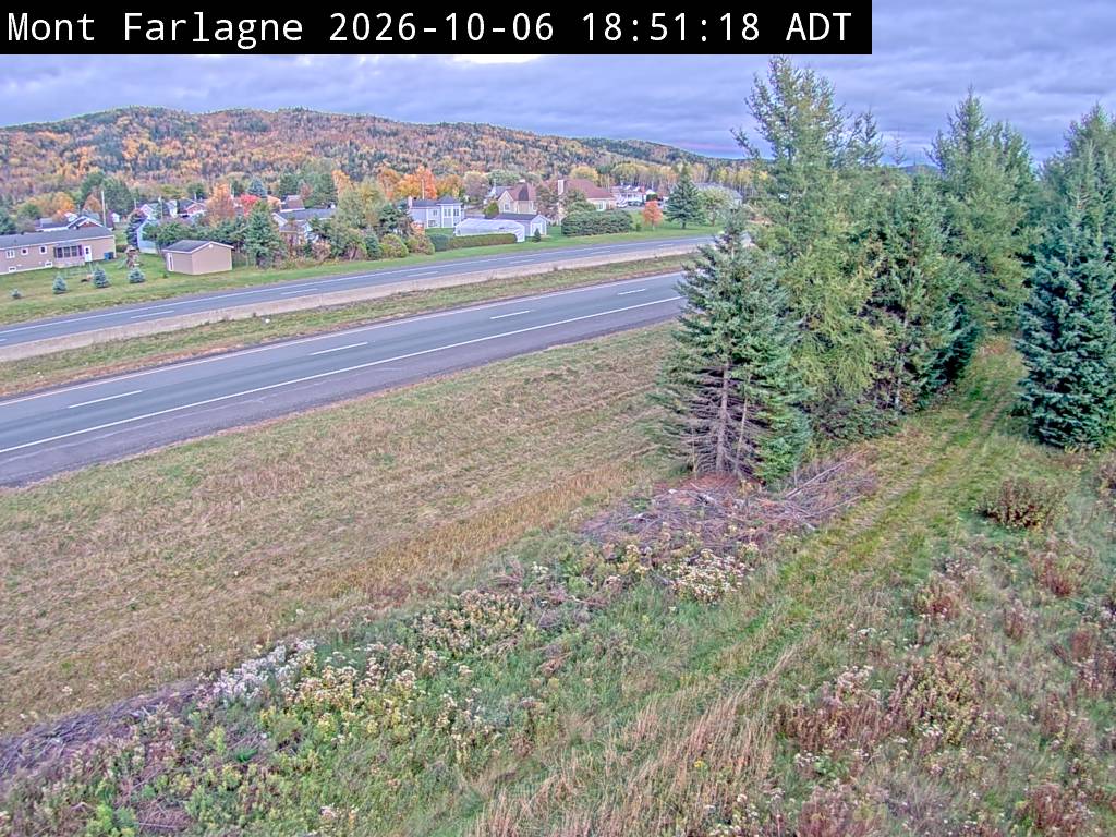 Web Cam image of Mont Farlagne (NB Highway 2)