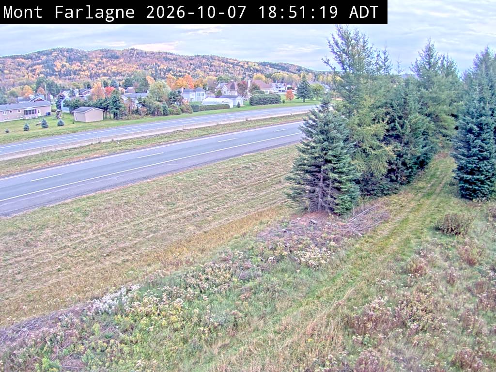 Web Cam image of Mont Farlagne (NB Highway 2)