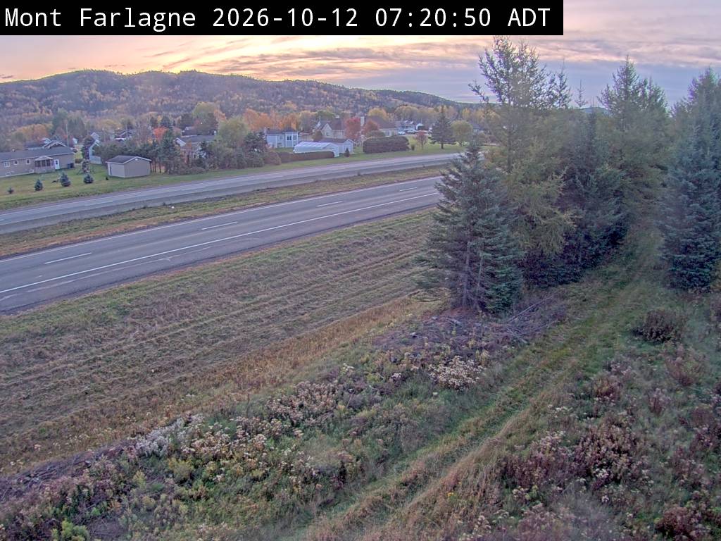 Web Cam image of Mont Farlagne (NB Highway 2)