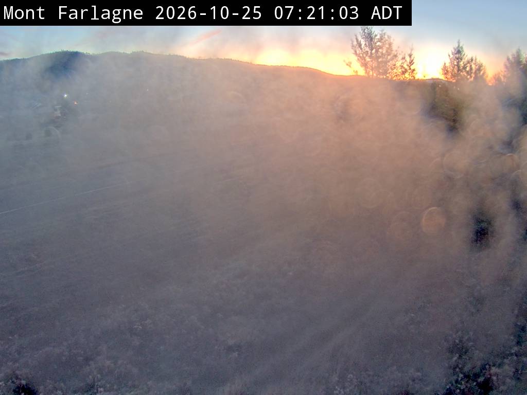 Web Cam image of Mont Farlagne (NB Highway 2)