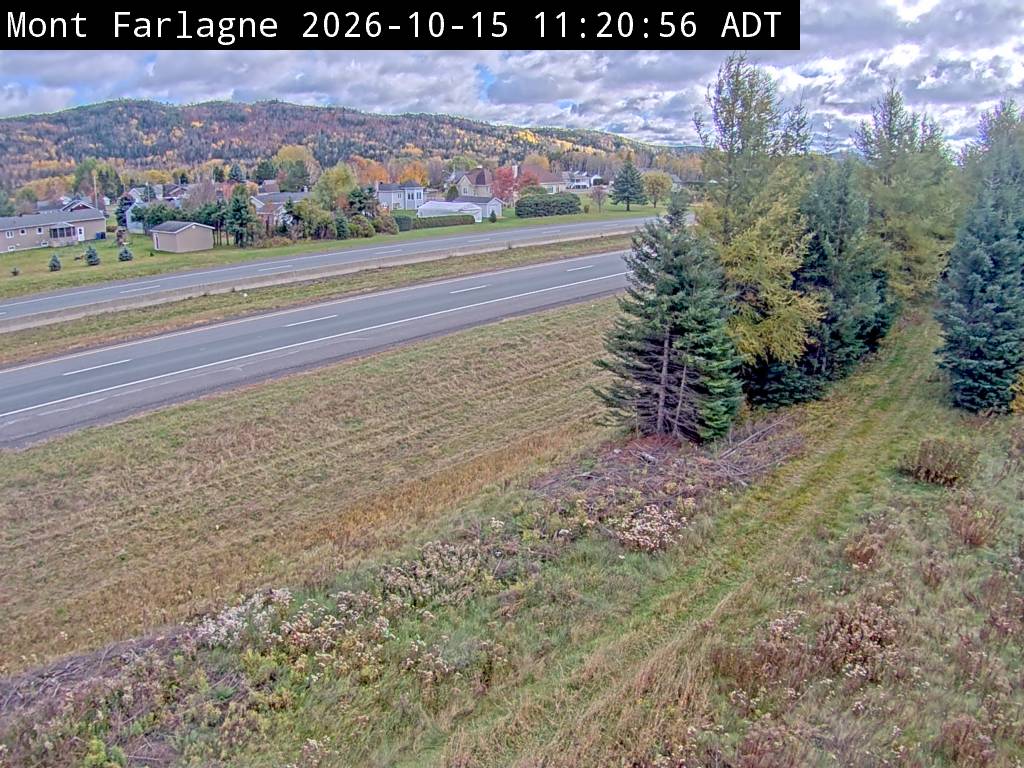 Web Cam image of Mont Farlagne (NB Highway 2)