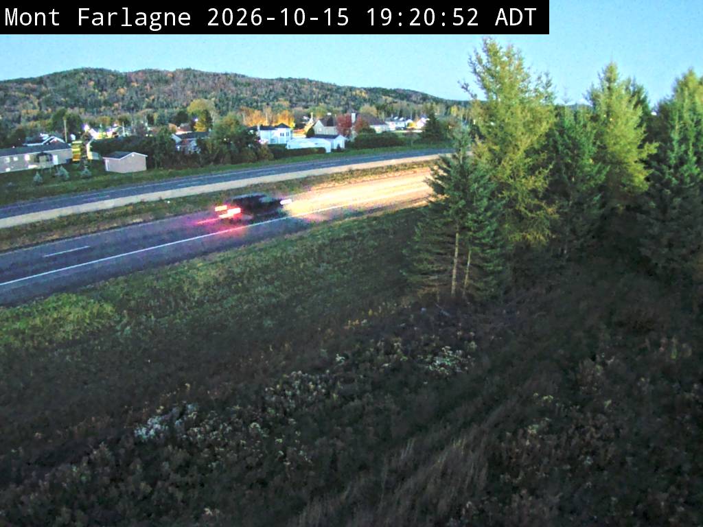 Web Cam image of Mont Farlagne (NB Highway 2)