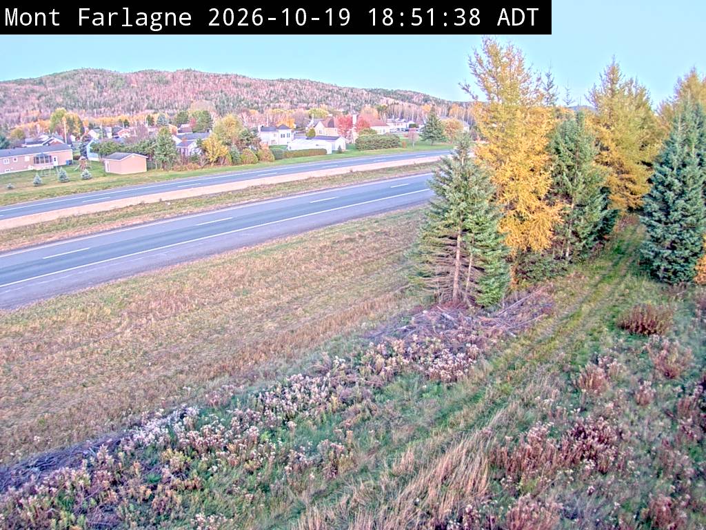 Web Cam image of Mont Farlagne (NB Highway 2)
