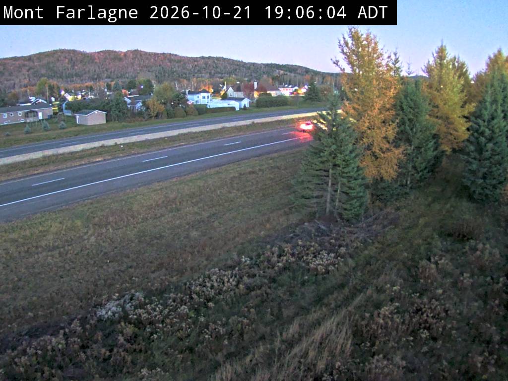Web Cam image of Mont Farlagne (NB Highway 2)
