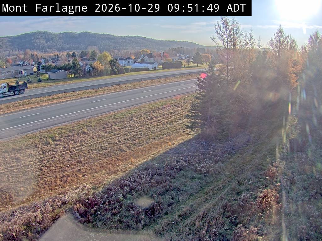 Web Cam image of Mont Farlagne (NB Highway 2)