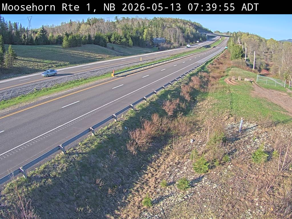 Web Cam image of Moosehorn Creek (NB Highway 1)