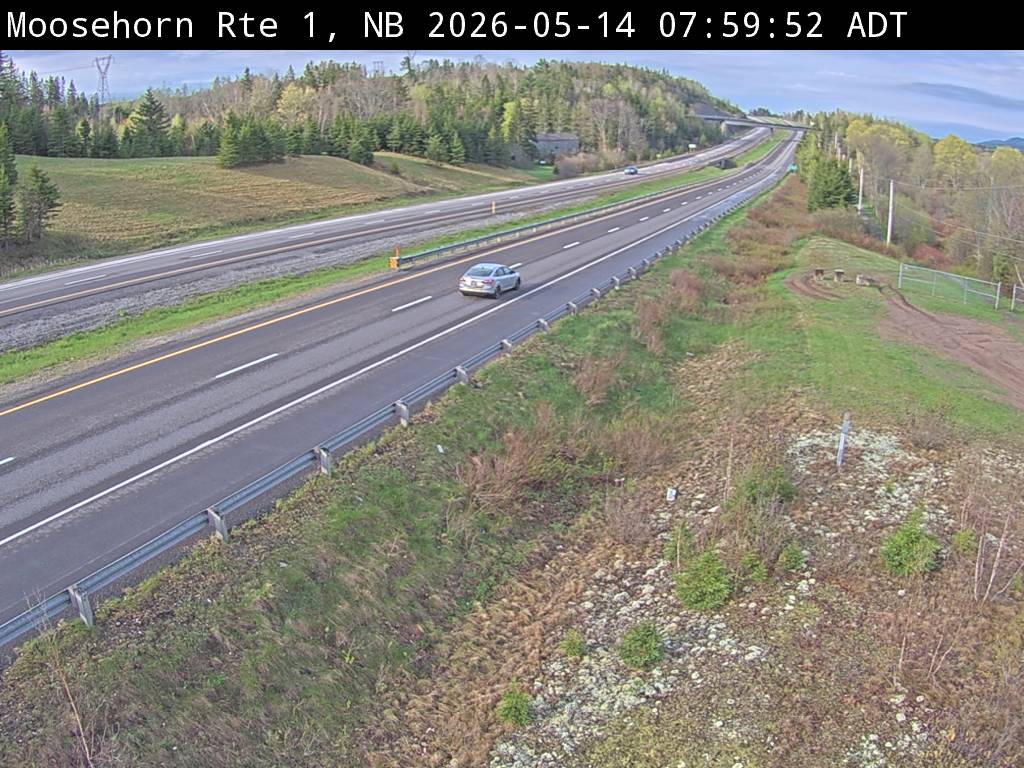 Web Cam image of Moosehorn Creek (NB Highway 1)