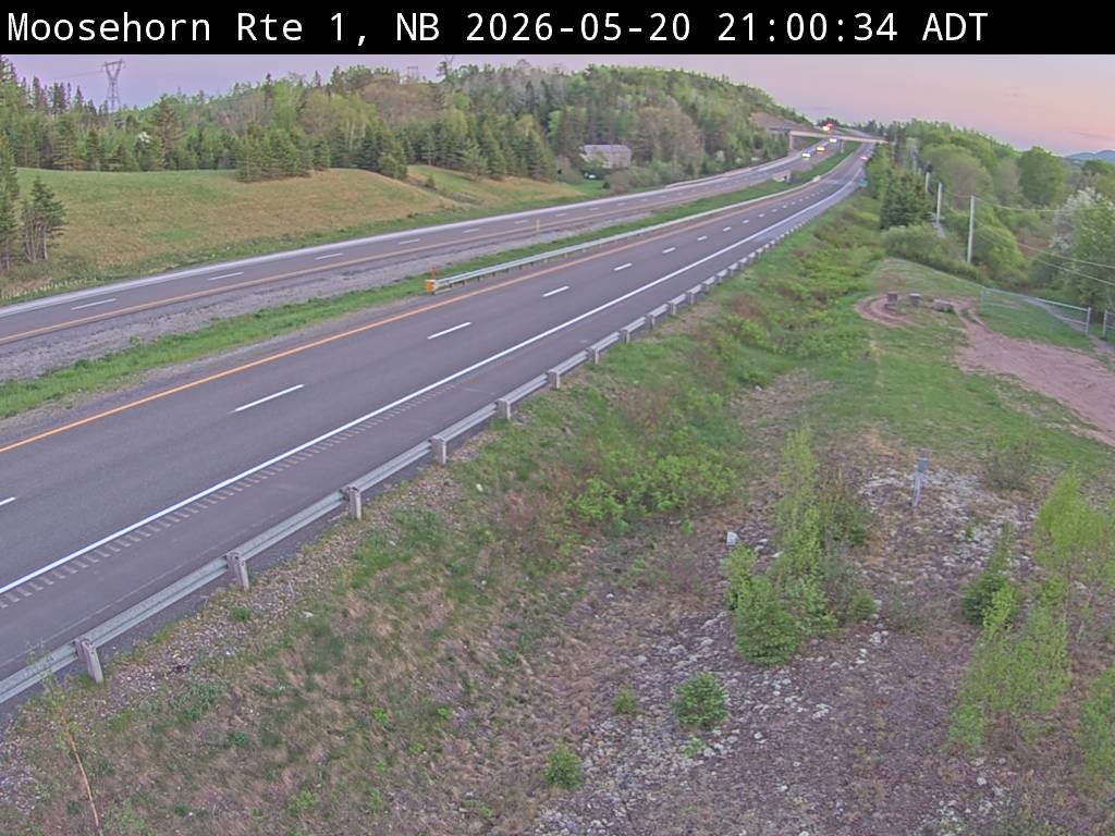 Web Cam image of Moosehorn Creek (NB Highway 1)