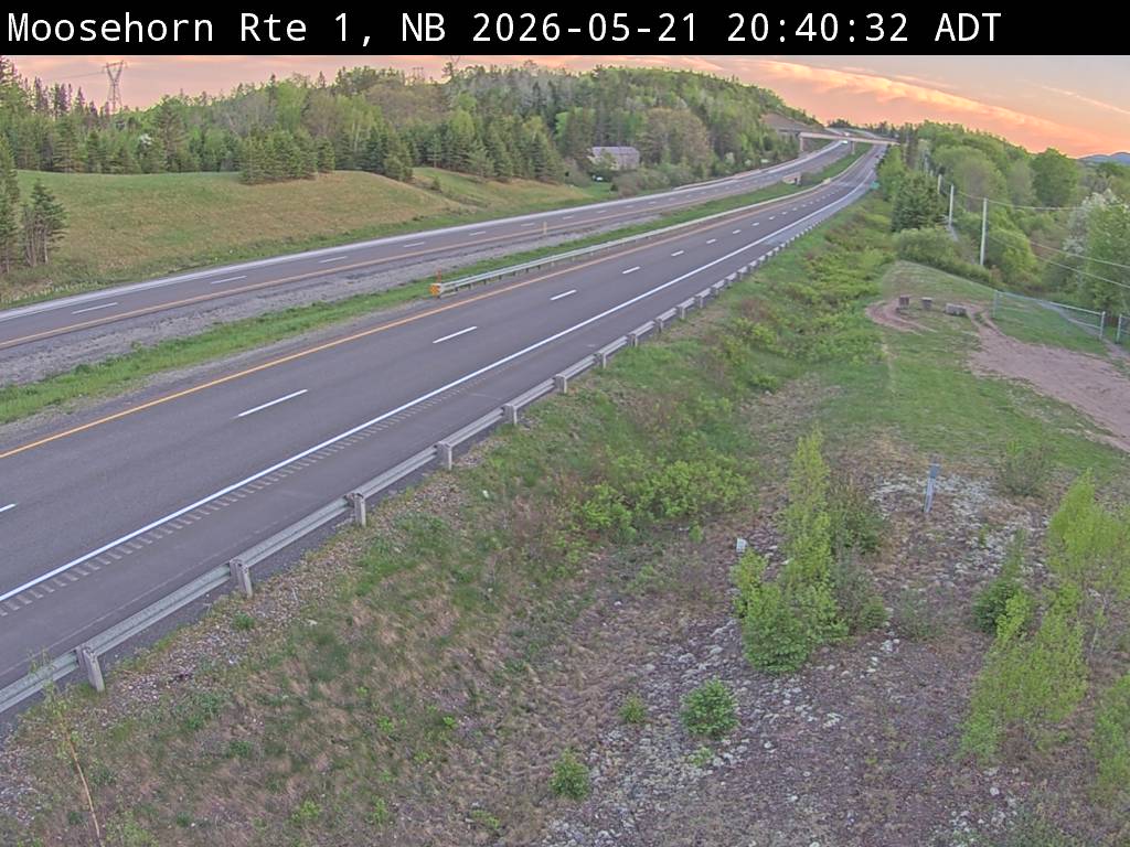 Web Cam image of Moosehorn Creek (NB Highway 1)