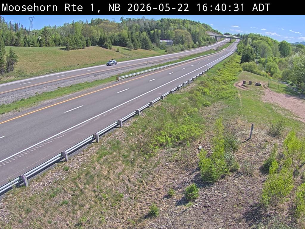 Web Cam image of Moosehorn Creek (NB Highway 1)