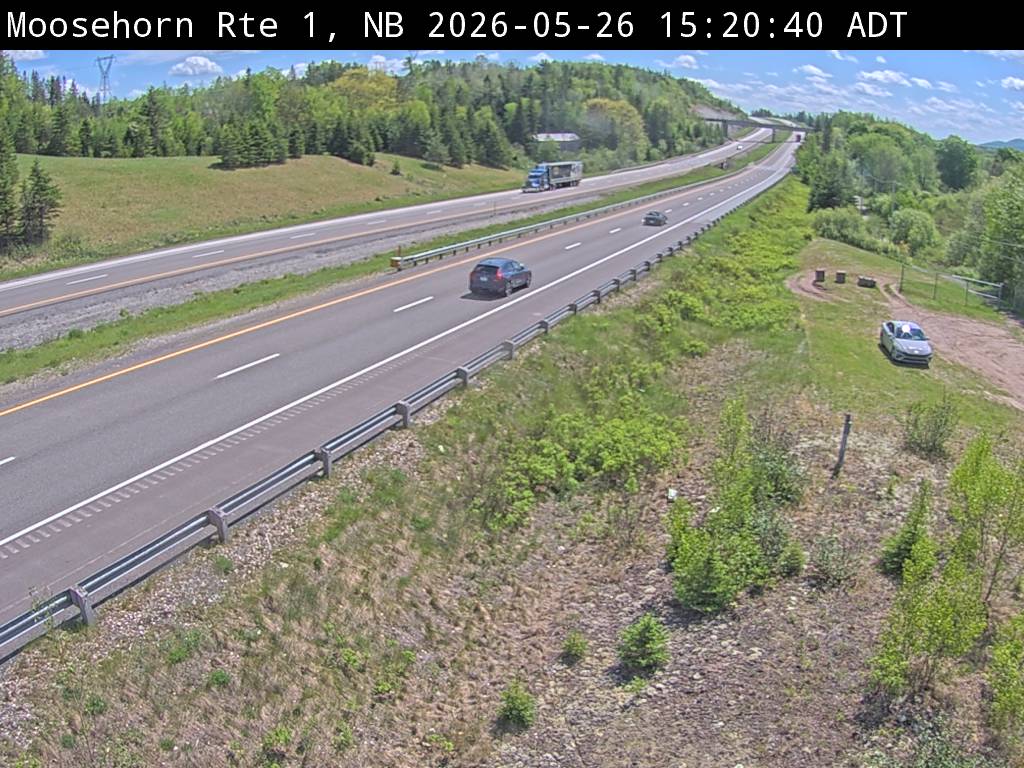 Web Cam image of Moosehorn Creek (NB Highway 1)