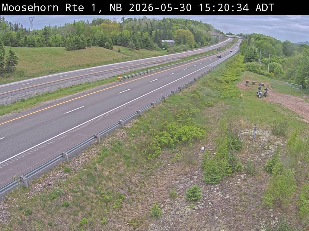 Web Cam image of Moosehorn Creek (NB Highway 1)