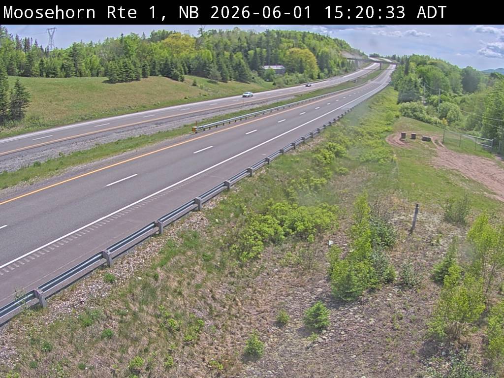 Web Cam image of Moosehorn Creek (NB Highway 1)