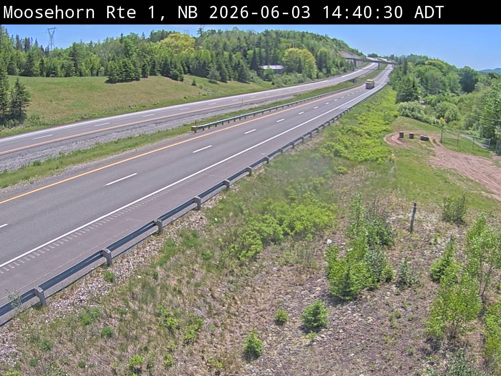 Web Cam image of Moosehorn Creek (NB Highway 1)