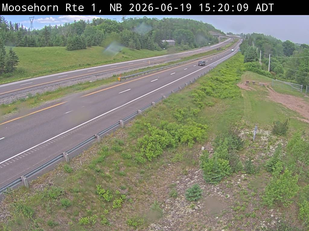 Web Cam image of Moosehorn Creek (NB Highway 1)