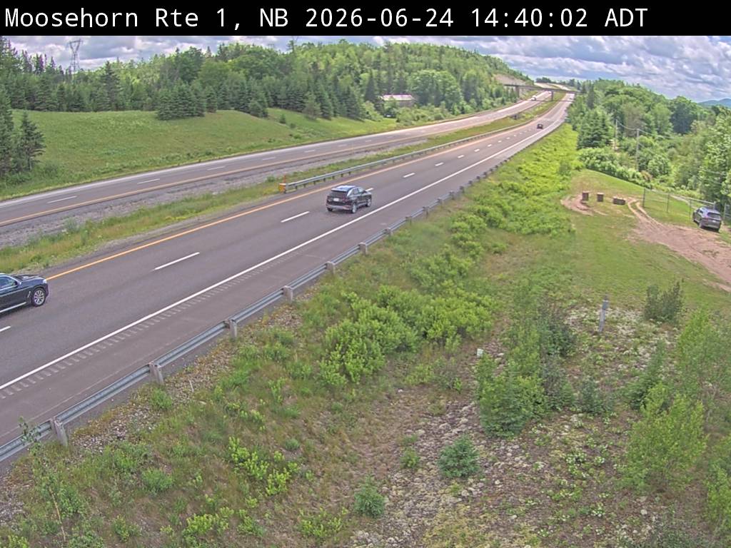 Web Cam image of Moosehorn Creek (NB Highway 1)