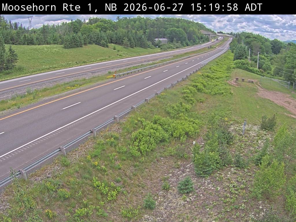 Web Cam image of Moosehorn Creek (NB Highway 1)
