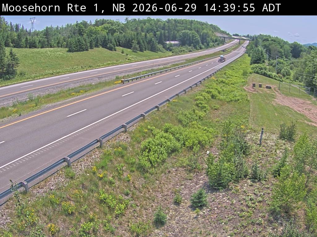 Web Cam image of Moosehorn Creek (NB Highway 1)