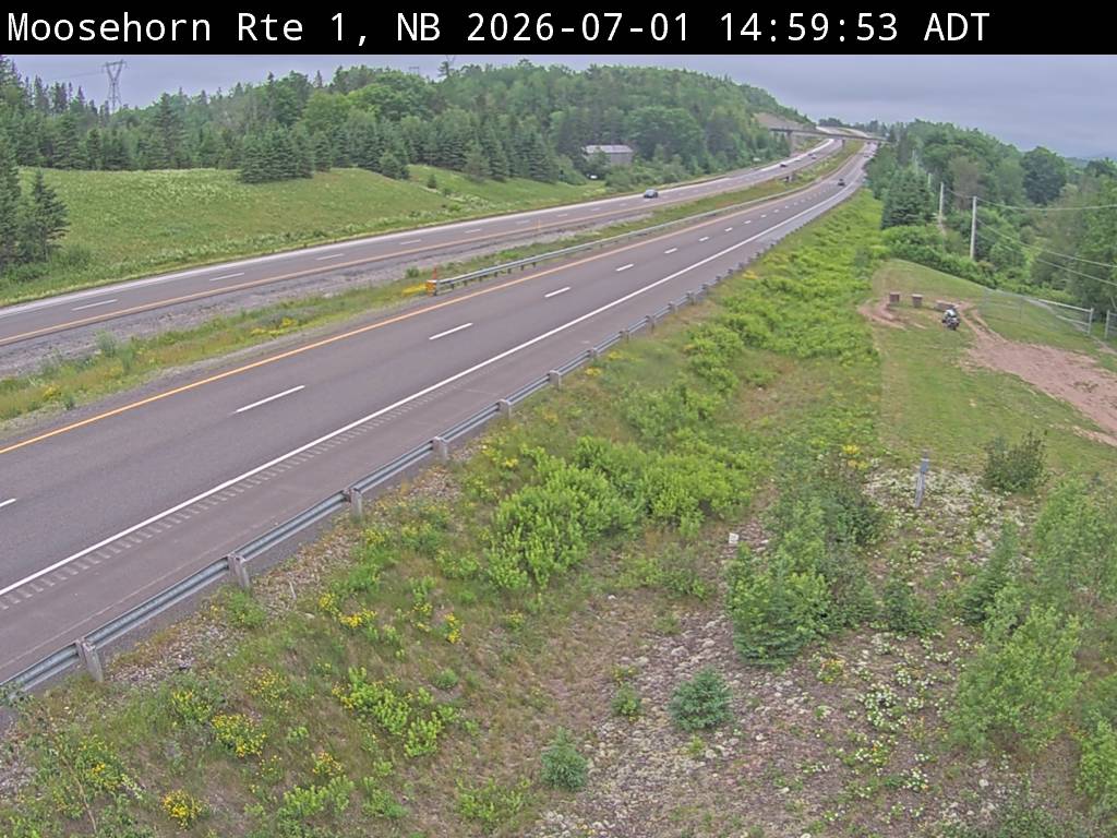 Web Cam image of Moosehorn Creek (NB Highway 1)