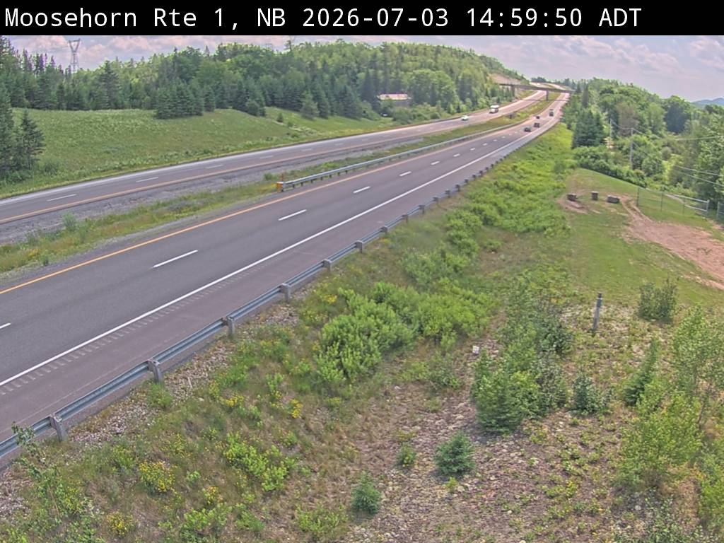 Web Cam image of Moosehorn Creek (NB Highway 1)